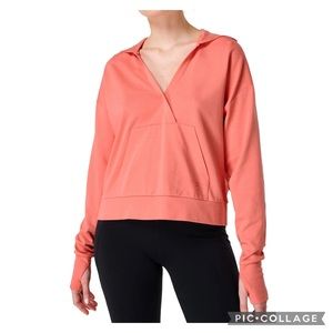 Sweaty Betty After Class Relaxed Hoodie in Warm Pink Coral NWT XXL